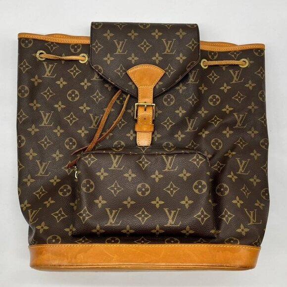 Authentic Louis Vuitton Monogram Montsouris GM Backpack Bag LV - The Reluxe