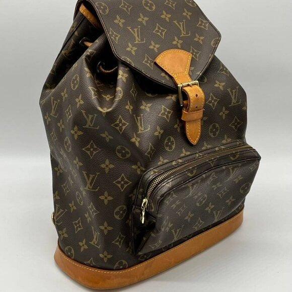 Authentic Louis Vuitton Monogram Montsouris GM Backpack Bag LV - The Reluxe