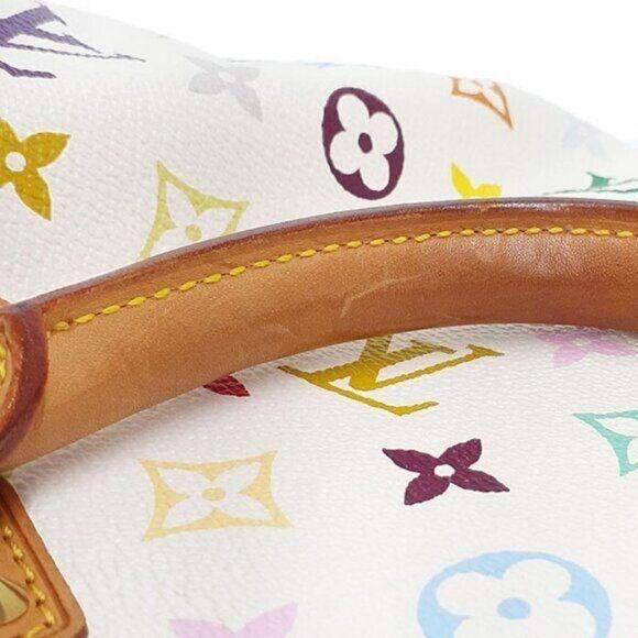 Authentic Louis Vuitton Multicolor Speedy 30 Monogram Sac Hand Bag White Gold - The Reluxe