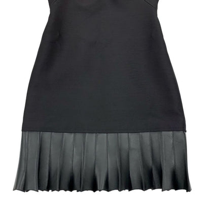 Louis Vuitton Fin Flounce Mikado Dress Sleeveless Nylon Black