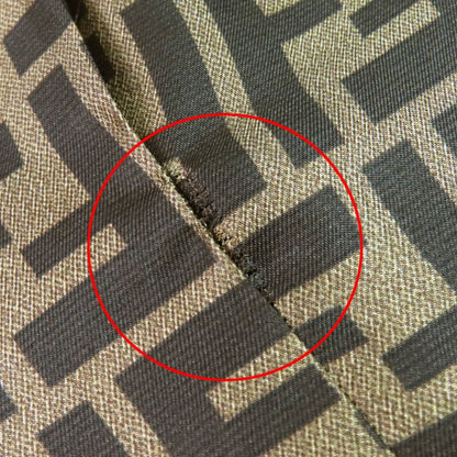 Fendi 2019 Fj0562 100% Cashmere Lining FF Logo And Zucca Pattern Logo Buttons