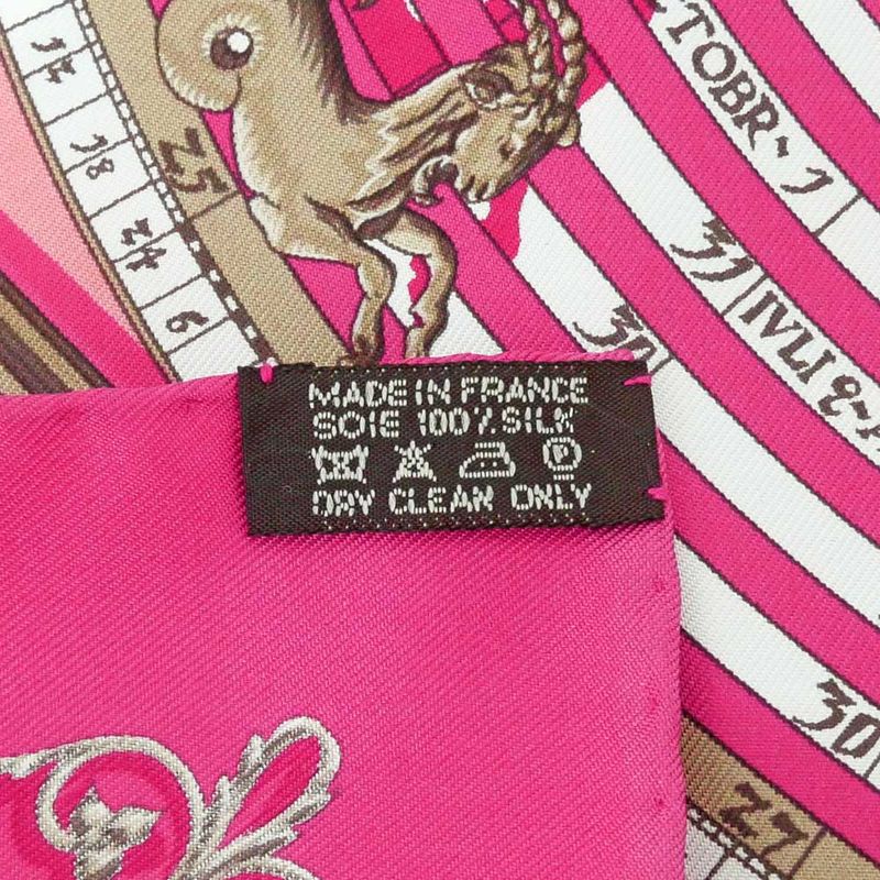 Hermes Carre 45 Scarf Astrology Petit Carre DIES ET HOPE Silk Pink