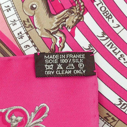 Hermes Carre 45 Scarf Astrology Petit Carre DIES ET HOPE Silk Pink