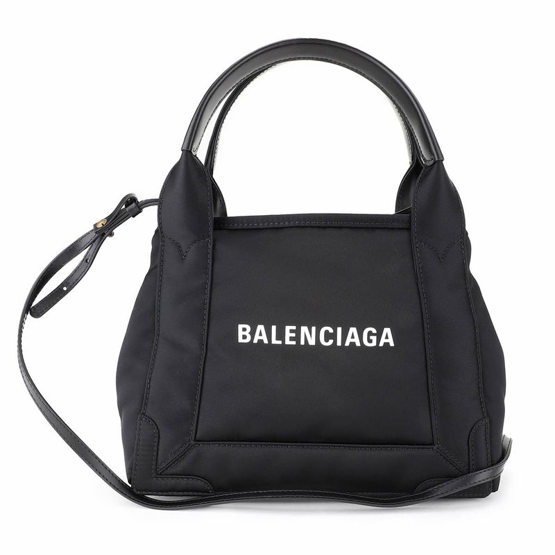 Balenciaga Tote Bag Navy Cabas Su Black/orange