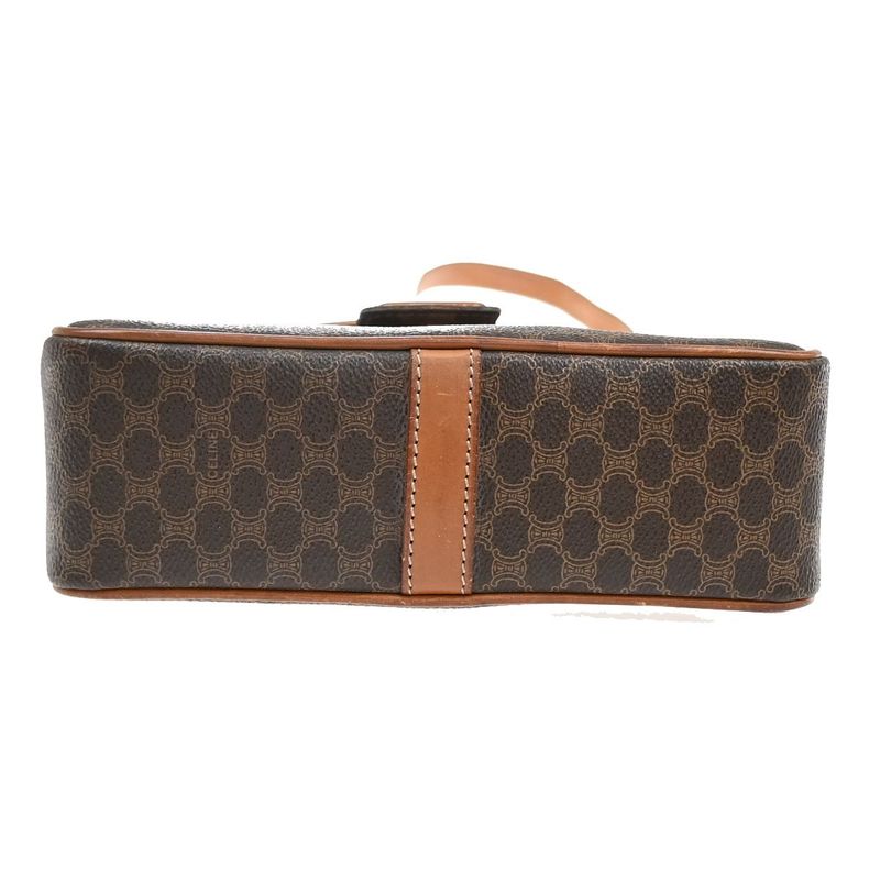 Celine Carriage Motif Shoulder Bag Macadam PVC Leather 31ka940