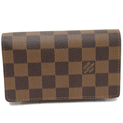 Louis Vuitton L-shaped Zipper Folding Wallet With Coin Purse Damier Portefeuille