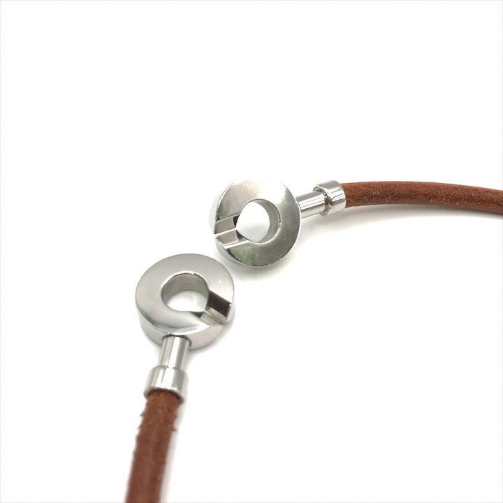 Hermes Leather Lancelot Choker Bracelet