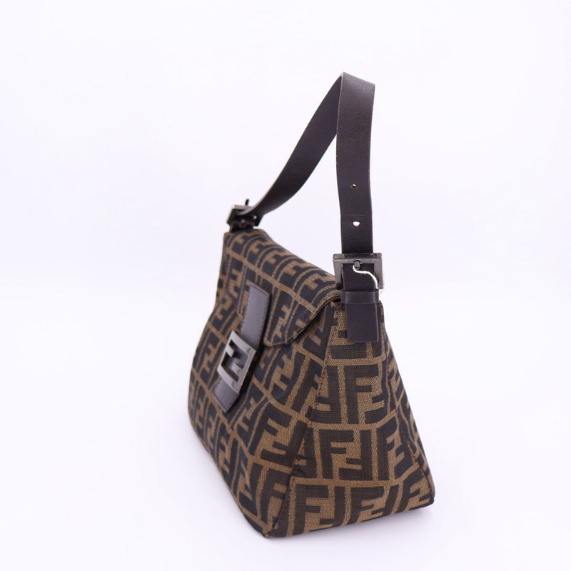Fendi Zucca Shoulder Bag Brown