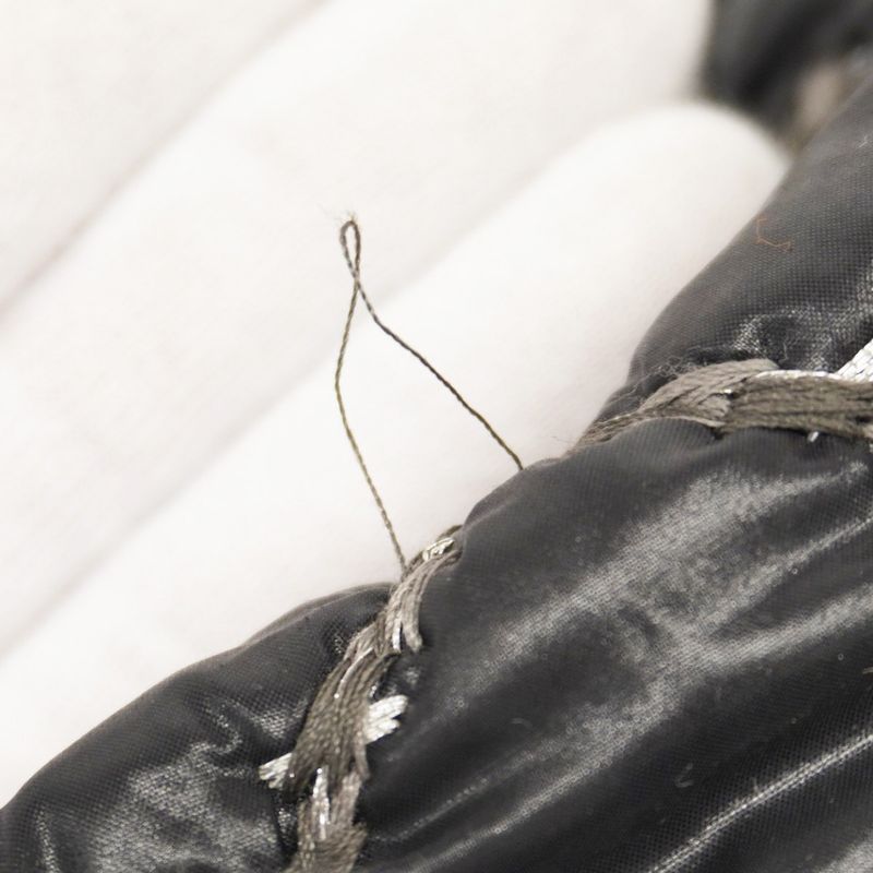 Chanel Shoulder Bag Paris Visance Nylon Black Silver Hardware Women