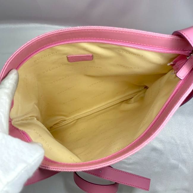 Bvlgari Shoulder Bag Pink Logomania Ec20545