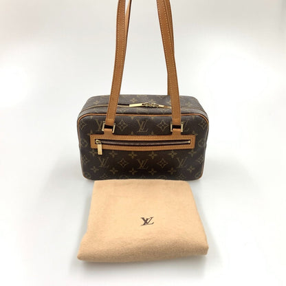 Louis Vuitton Monogram Shite MM Shoulder Bag M51182 Brown