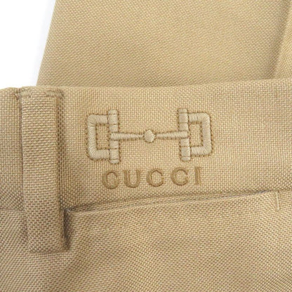 Gucci 2022 720965 100% Cotton Horsebit Embroidered Slacks Work Pants Chino