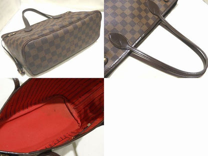 2 Louis Vuitton Damier Neverfull PM Tote Bag N51109 Ladies Shoulder Bag Ebène