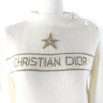 Christian DIOR 24AW 414s94am064 97% Cashmere Star Signature Logo Bottle Neck