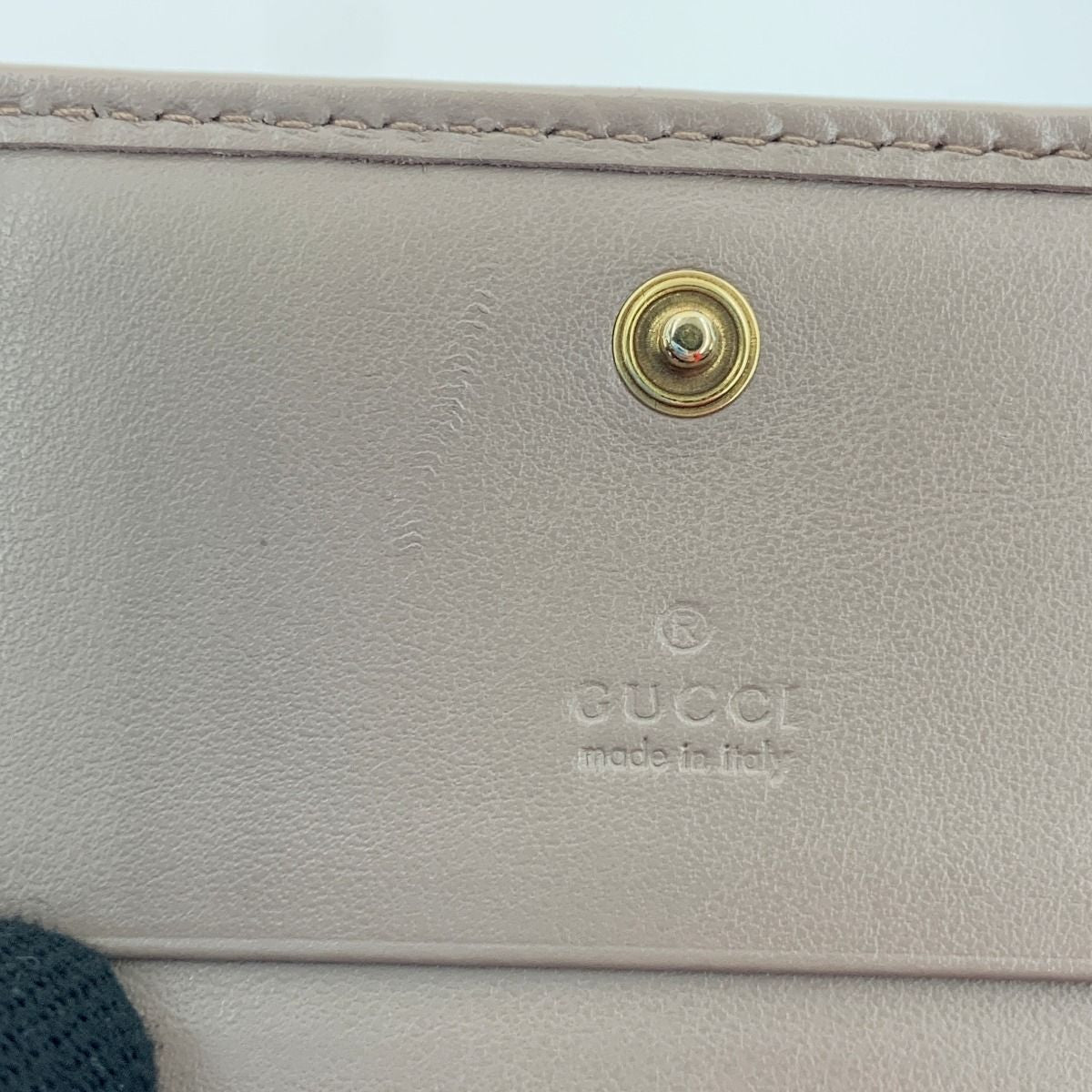 Gucci Ggmarmont Coin & Billfold Card Case Bifold Short Wallet 466492 Light