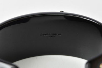 Saint Laurent Bangle Bracelet Saint Laurent Bangle Rhinestone Multicolor Black