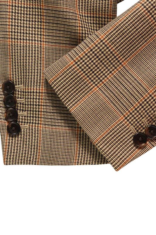 Celine 2v49f012j Wool Check Tailored Jacket Women's 36