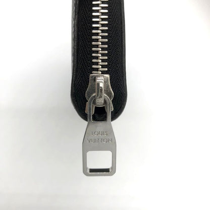 Louis Vuitton Zippy Wallet Vertical M30510 Long Wallet Black Taiga /leather