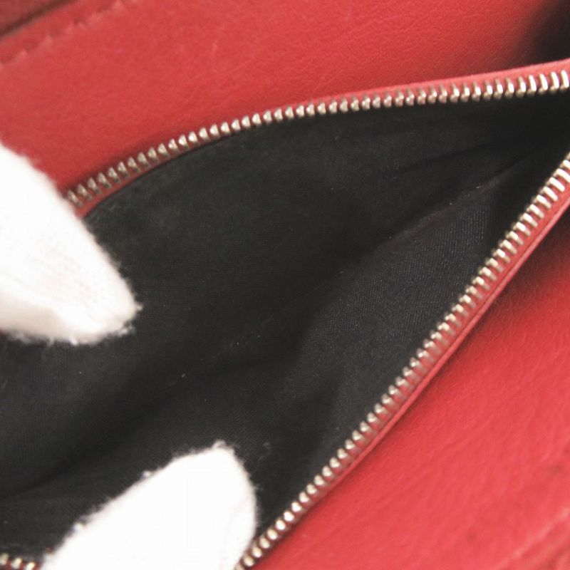 Balenciaga 371661 Calf Leather Red Long Wallet Red 1553 Balenciaga