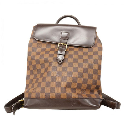 Louis Vuitton Backpack Daypack Damier Soho N51132 Ebene Womens