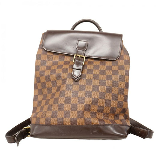 Louis Vuitton Backpack Daypack Damier Soho N51132 Ebene Womens