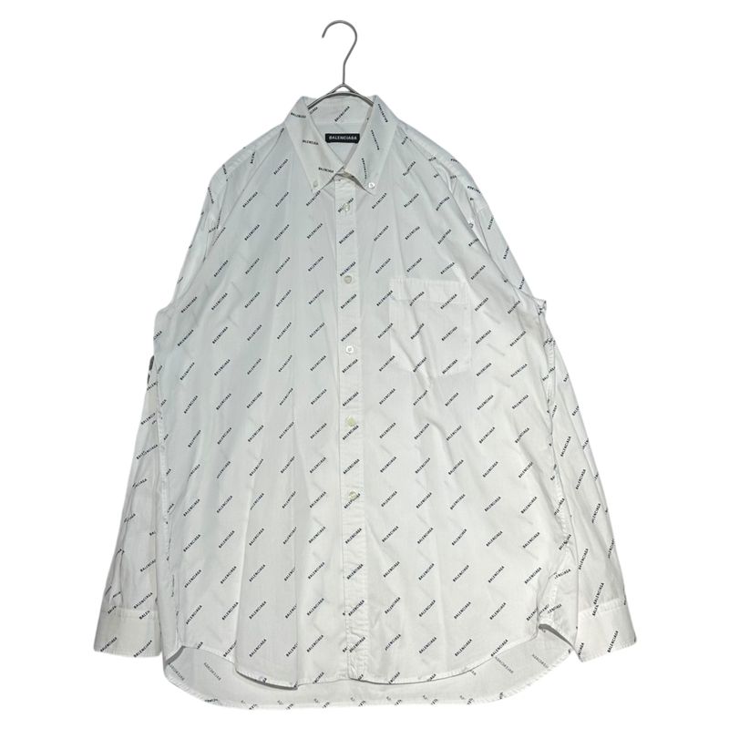Balenciaga 18ss All Over Logo L S Shirt All Over Logo Long Sleeve Shirt