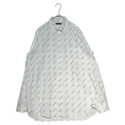 Balenciaga 18ss All Over Logo L S Shirt All Over Logo Long Sleeve Shirt