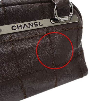 Chanel Bag Choco Bar Ladies Branded Handbag Shoulder Bag Caviar Skin Brown