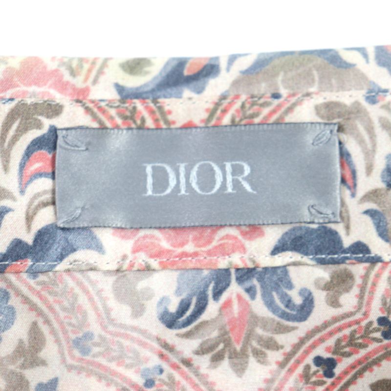 DIOR Homme 21SS 183c511a5135 Amoako Boafo 100% Silk Allover Pattern Logo