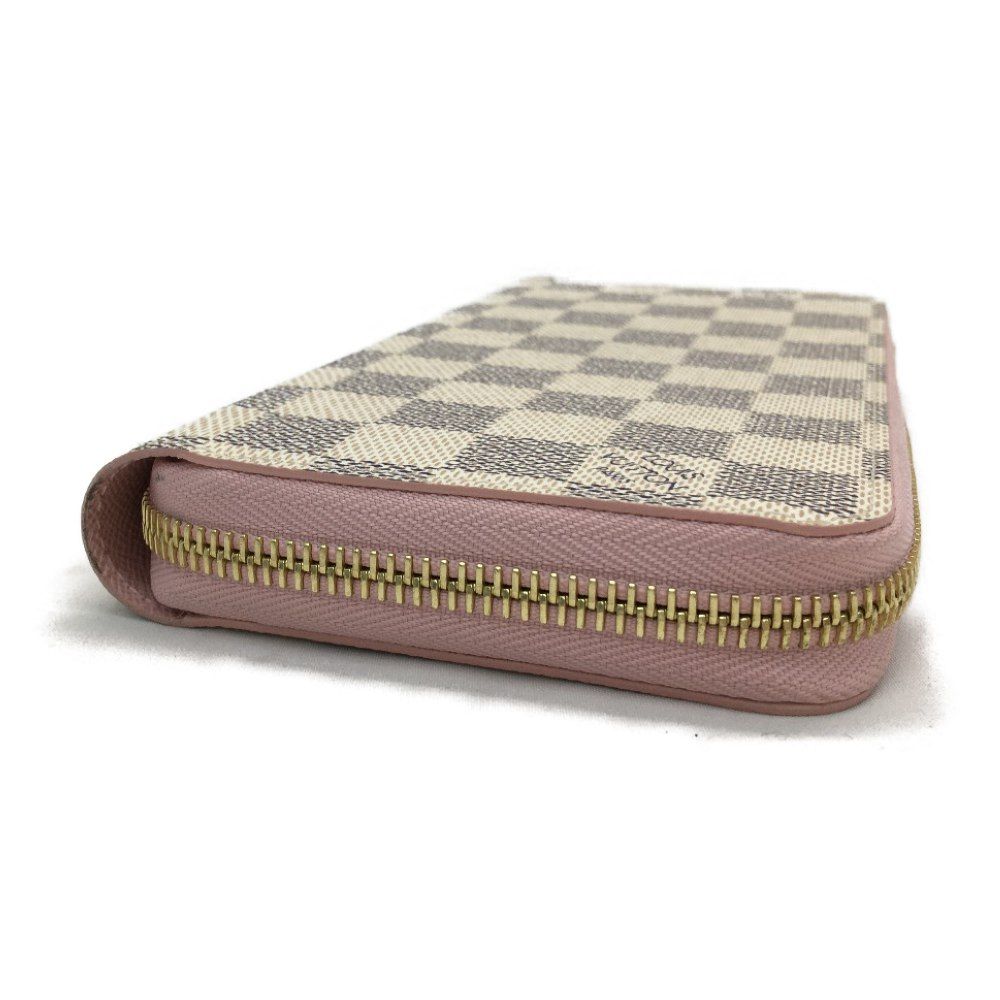 Louis Vuitton Zippy Wallet Damier Azur Rose Ballerine
