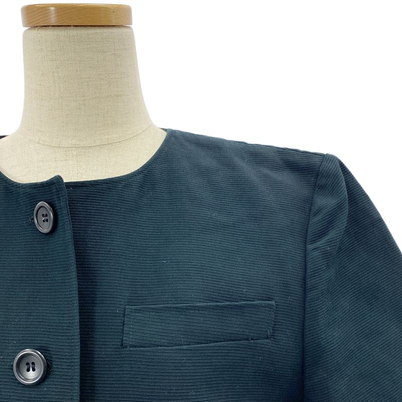 Christian DIOR | Cotton Crew Neck Blouse | M | Dark Green | Women