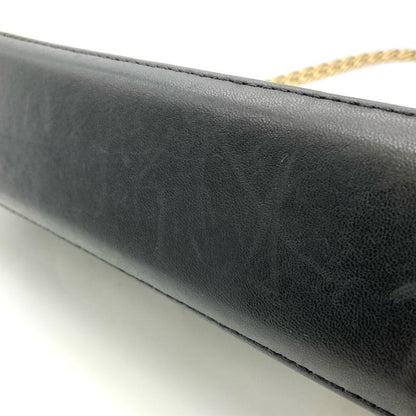 Chanel Chocobar Shoulder Bag Lambskin Black Gold Hardware