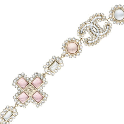 Chanel A21 K Rhinestone Multi-motif Necklace Women