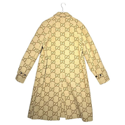 Gucci 22aw Jumbo GG Canvas Wool Car Coat 698708 Zait6 Jumbo GG Canvas Wool Car
