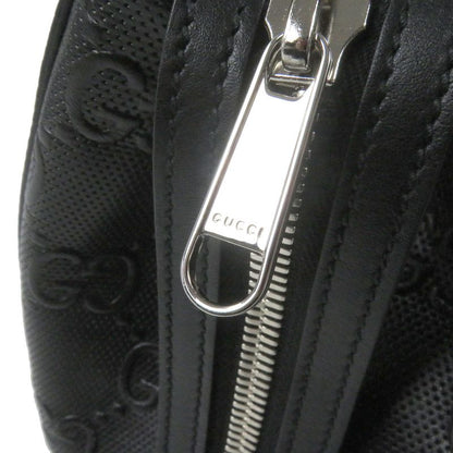 Gucci 625774 Leather GG Embossed Tote Bag Briefcase Business Bag Black Storage