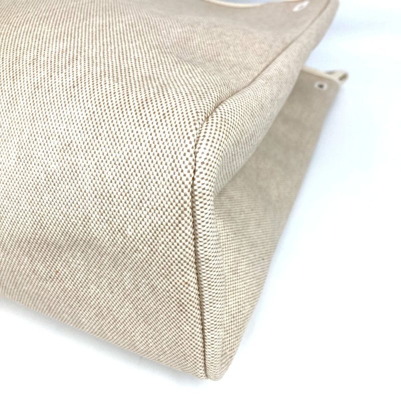 Hermes Shoulder Bag Herbag Only With Replacement Bag Canvas Beige