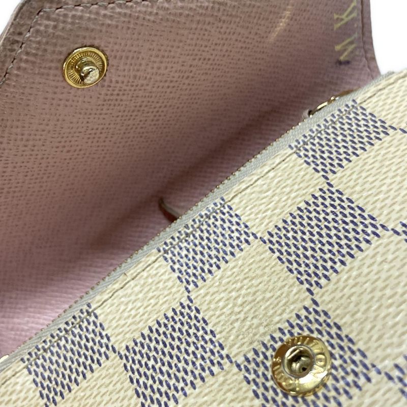 Louis Vuitton Damier Portefeuille Victorine N64022 Threefold Wallet With