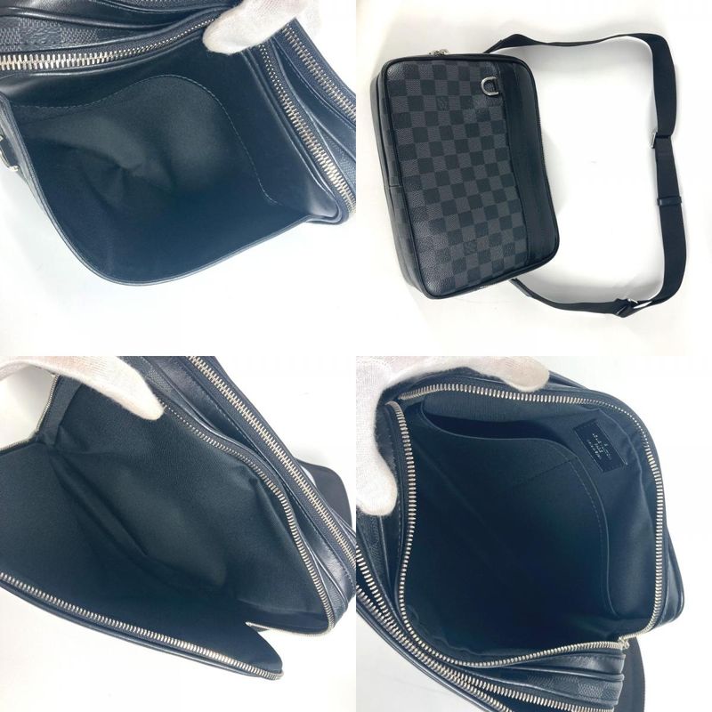 Louis Vuitton Trocadero Shoulder Bag N40087 Damier Graphite Canvas Black