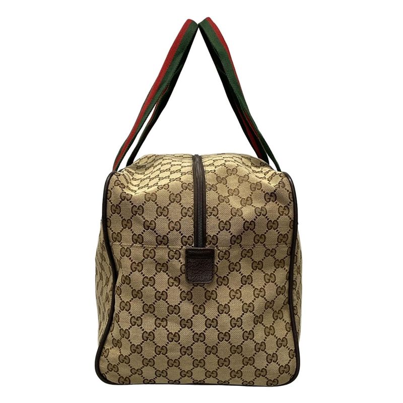 Gucci Boston Bag GG Patternsherry (web) 153240 Dark Brown X Beige X Multi Main