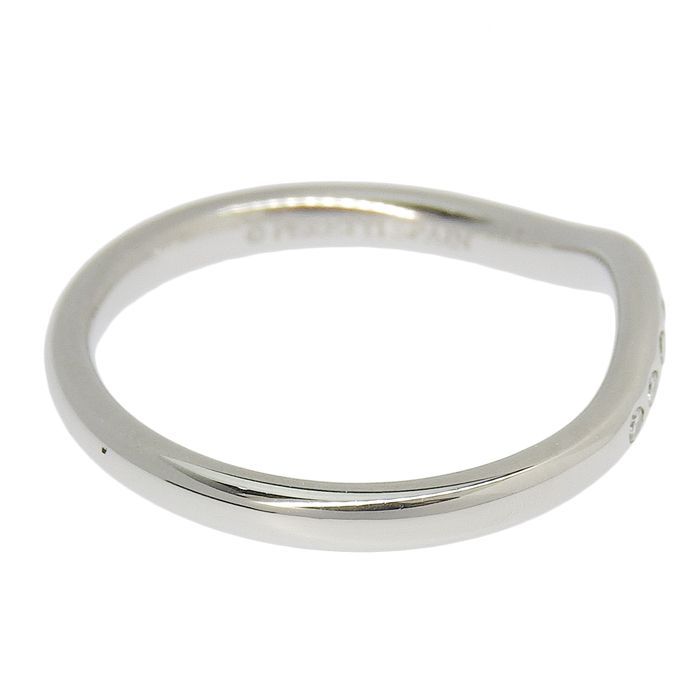 Tiffany & Co Tiffany & Co Curved Band Diamond Ring Pt950 Platinum Diamond #9