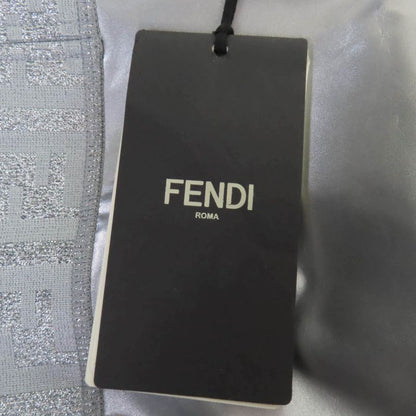 Fendi Faf119 Zucca Pattern FF Logo Tank Top Silver 40 Genuine