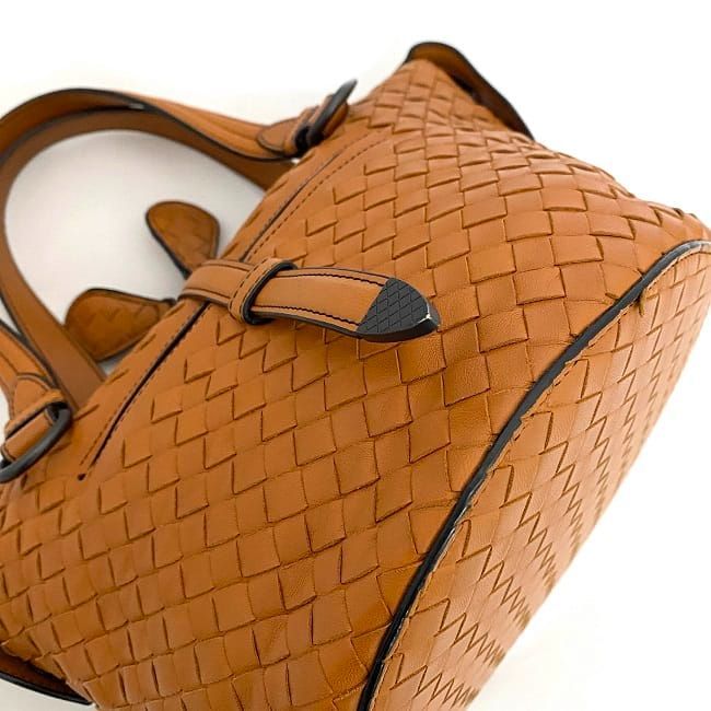 Bottega Veneta 2way Bag Tamboura Orange Camel