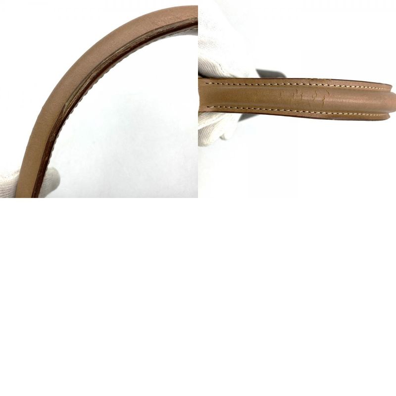 Celine M12 Handbag Brown Pvc/leather Macadam Lock Hardware Ladies Fashion