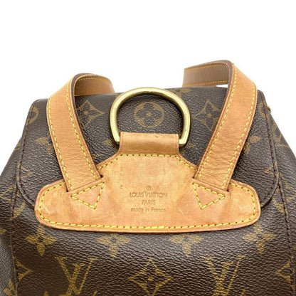 Louis Vuitton M51136 Montsourismm Backpack Daypack Brown Monogram Canvas Women