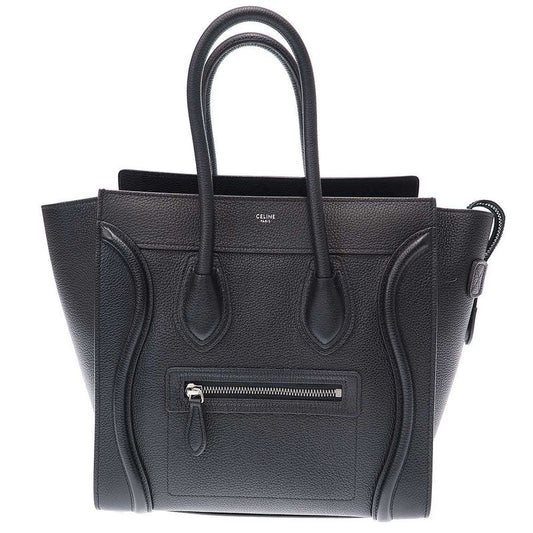 Celine Luggage Micro Shopper Handbag 189793dru 38no E-at-1201 Black