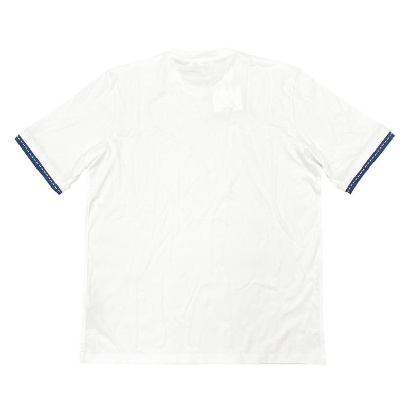 Hermes Short Sleeve T-Shirt Stitching Size S Cotton White Blue Hermes Unused