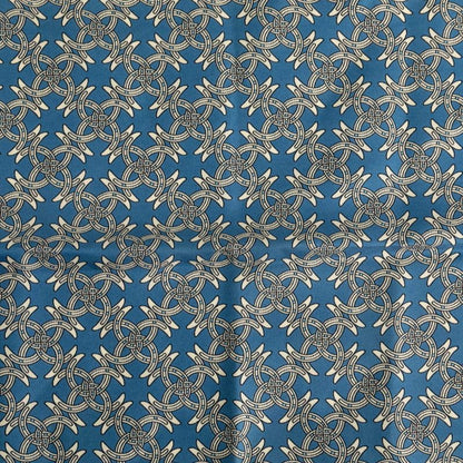 Hermes Carré 45 Petit Carré Blue White Silk Women Hermes