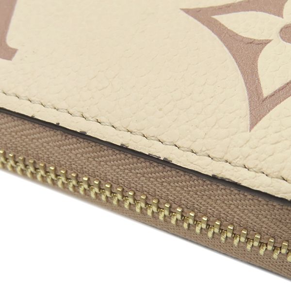Louis Vuitton Long Wallet Zippy Wallet Bi-Color Monogram Empreinte Cles Creme X
