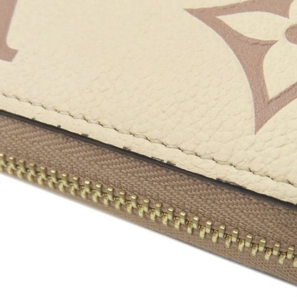Louis Vuitton Long Wallet Zippy Wallet Bi-Color Monogram Empreinte Cles Creme X