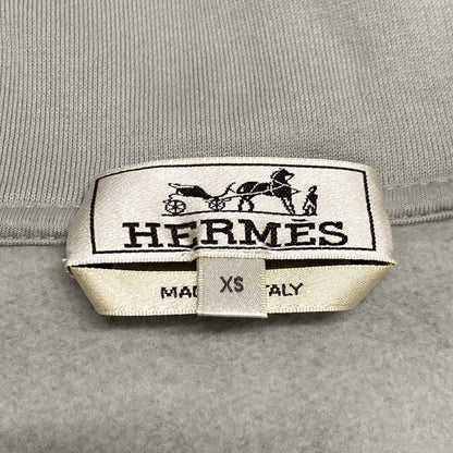 Hermes Hoodie Size XS Men's - H467780ha Light Gray X Black X White Long